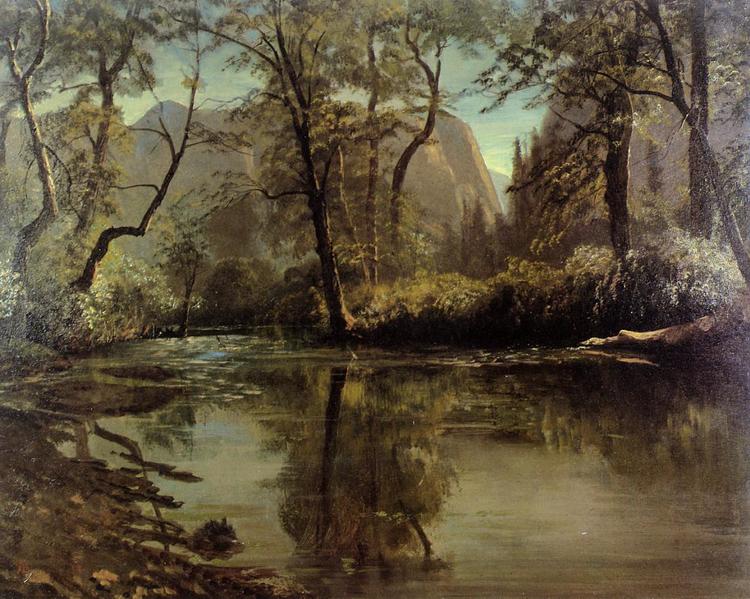 Albert Bierstadt Painting Yosemite Valley, California